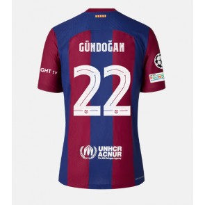 Barcelona Ilkay Gundogan #22 Hjemmebanetrøje 2023-24 Kort ærmer